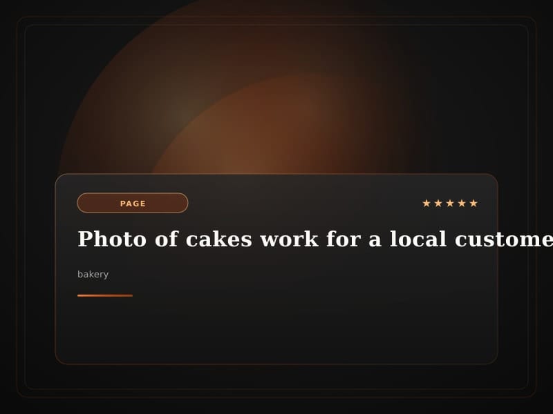Photo of cakes work for a local customer in Austin