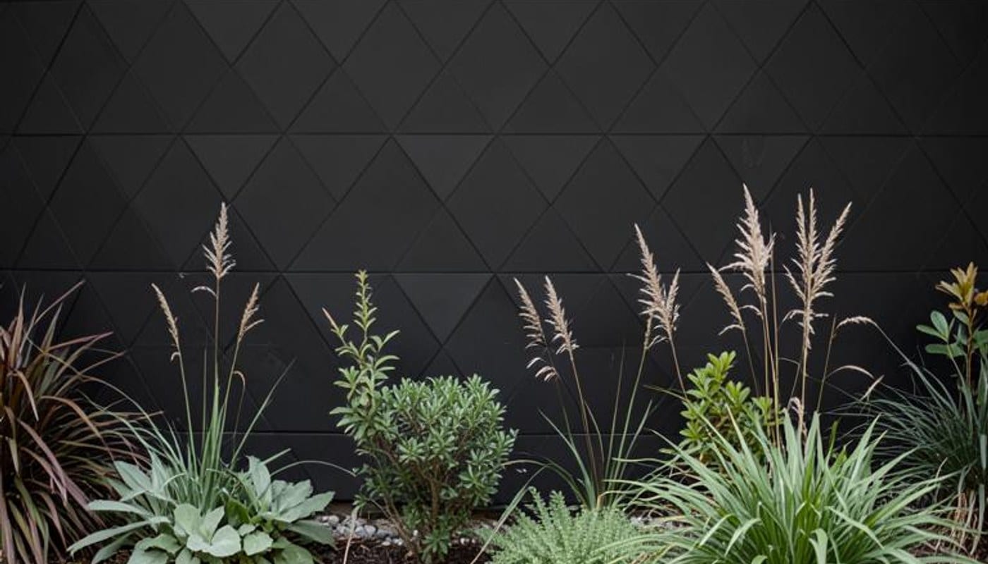 Dark geometric texture creates a subtle monochrome backdrop