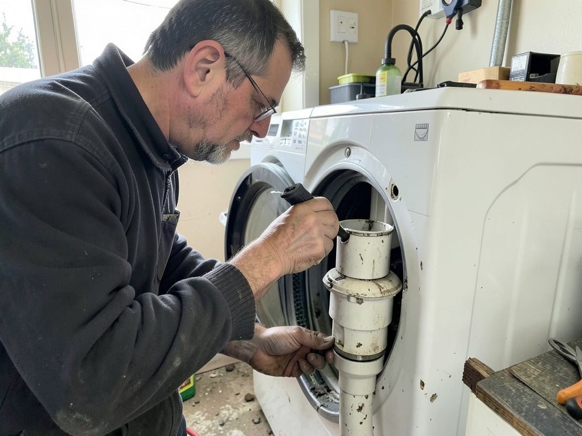 Before the work: Washer Repair