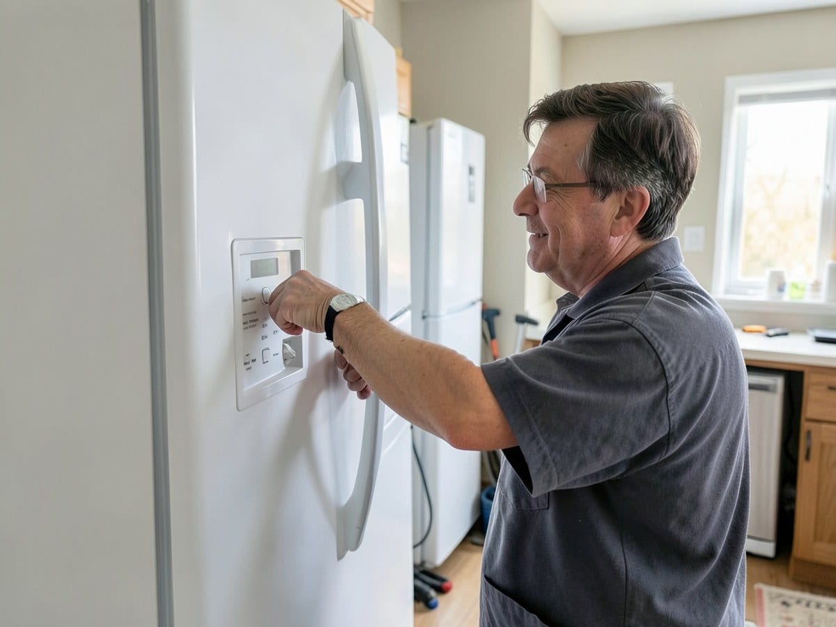 After the work: Refrigerator Repair