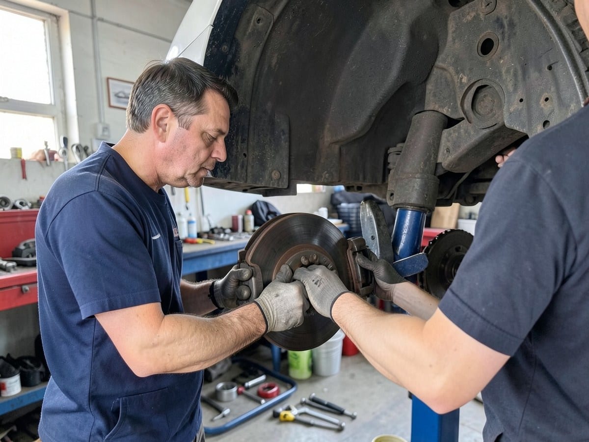 After the work: Brake Repair