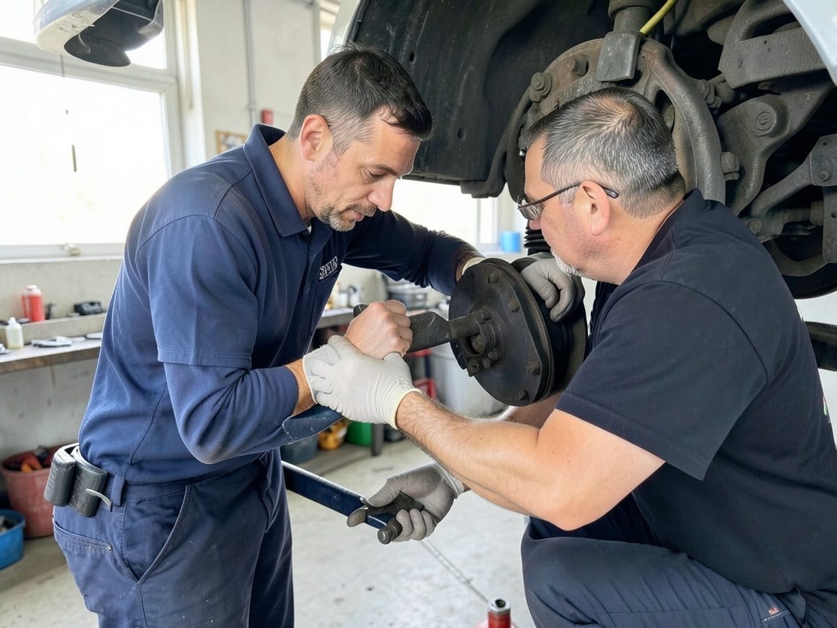 After the work: Brake Repair