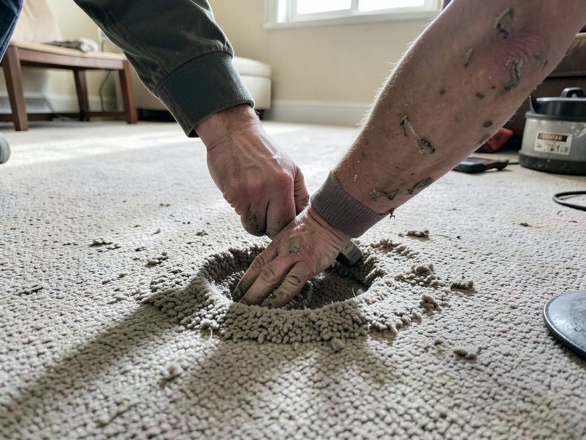 Before the work: Upholstery Cleaning