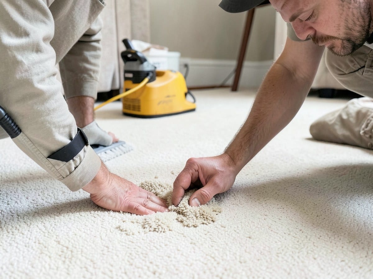 After the work: Upholstery Cleaning