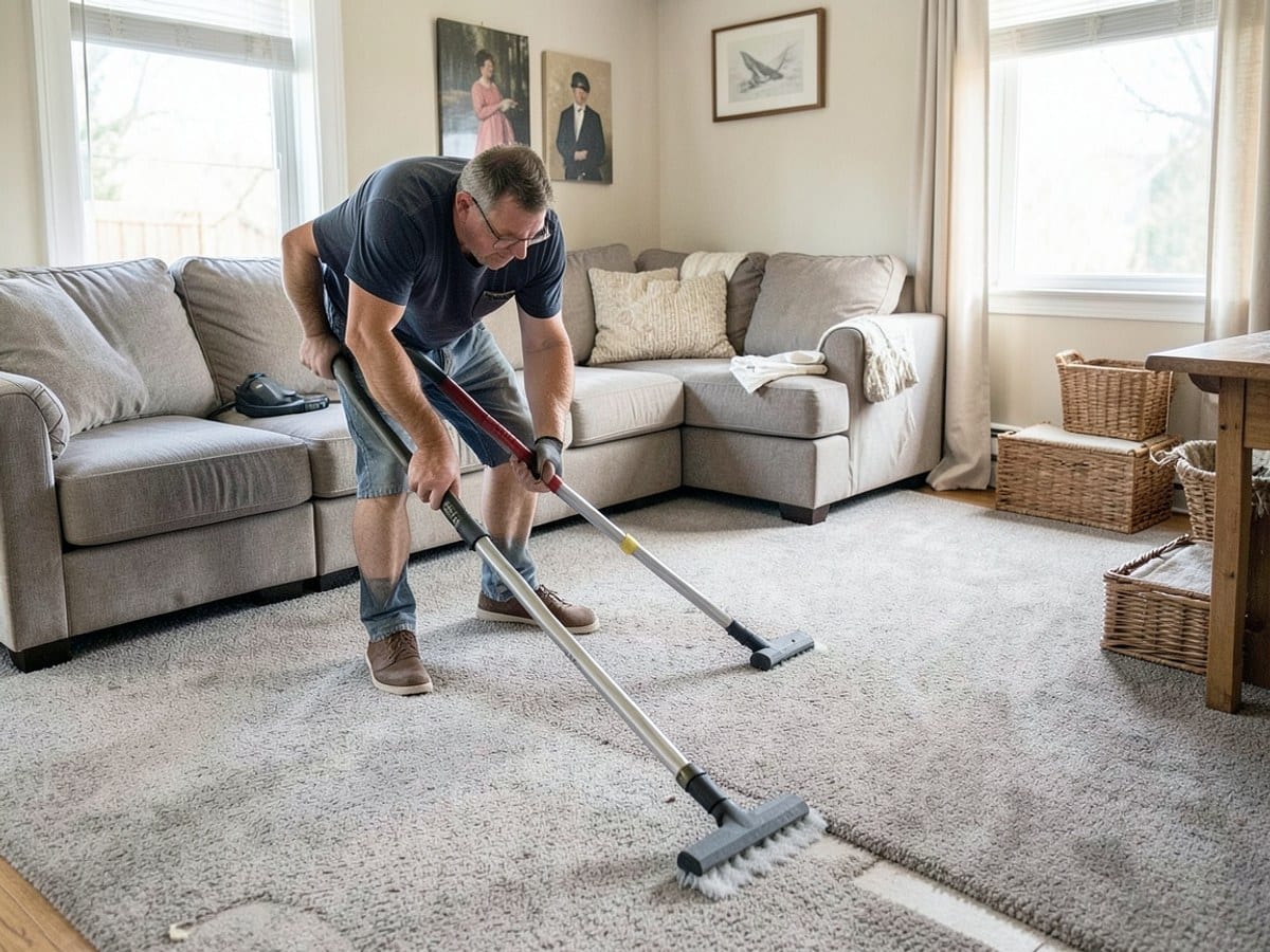 After the work: Carpet Deep Cleaning