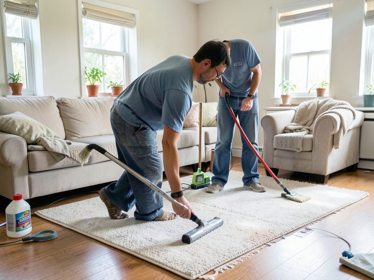 After the work: Deep House Cleaning