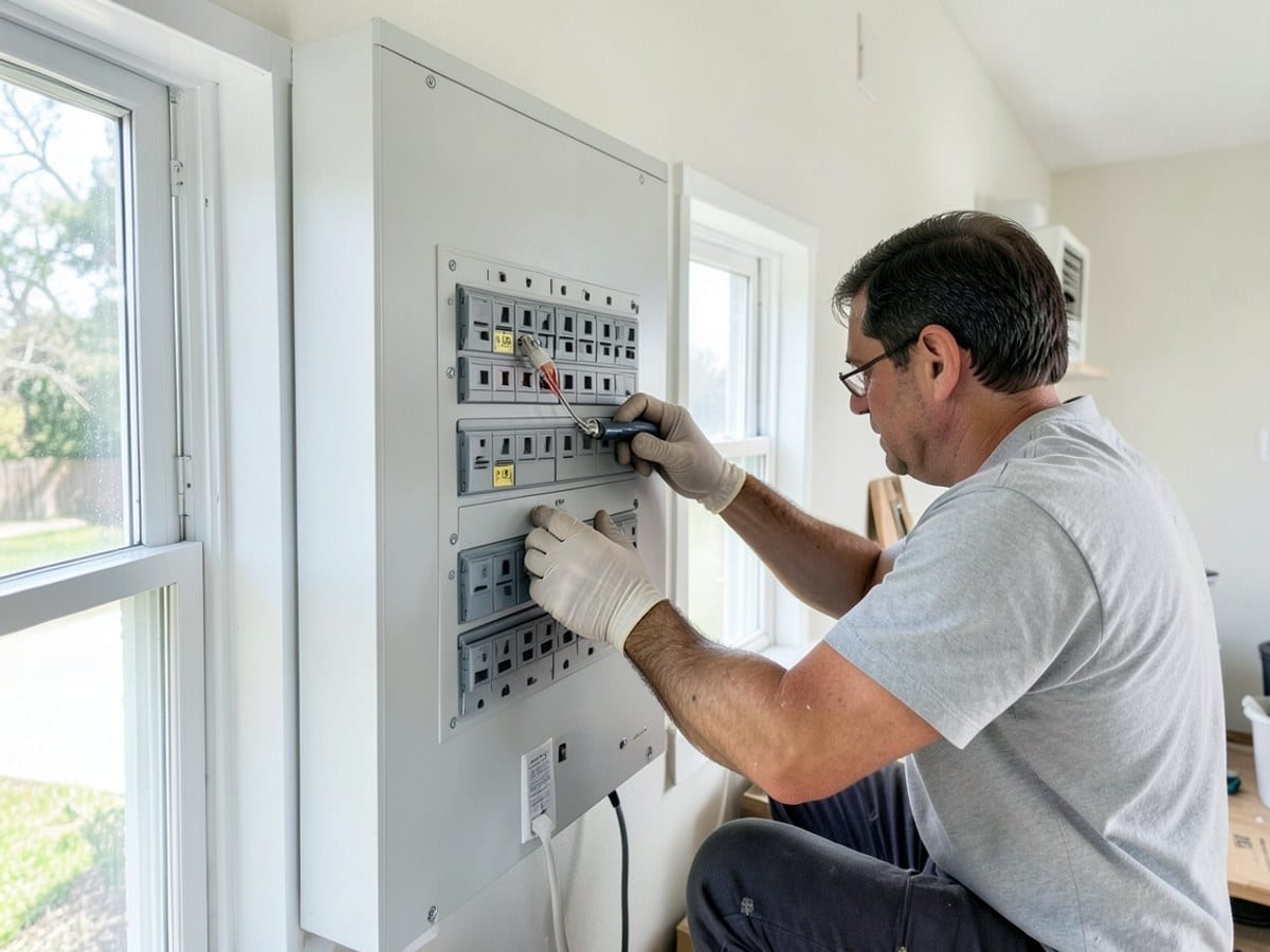 After the work: Electrical Repairs