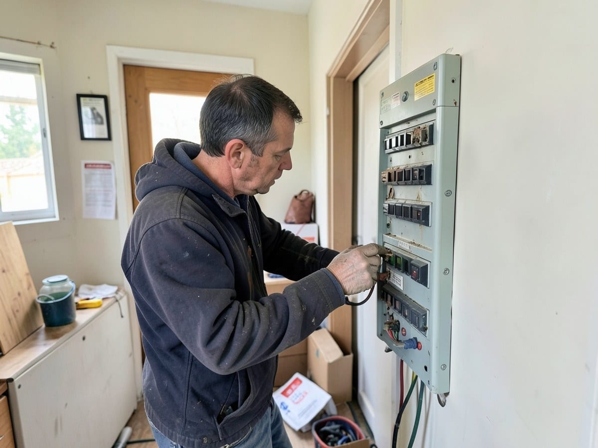 Before the work: Electrical Repairs