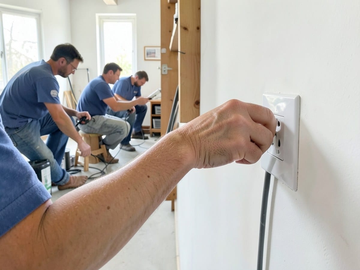 After the work: Outlet Installation