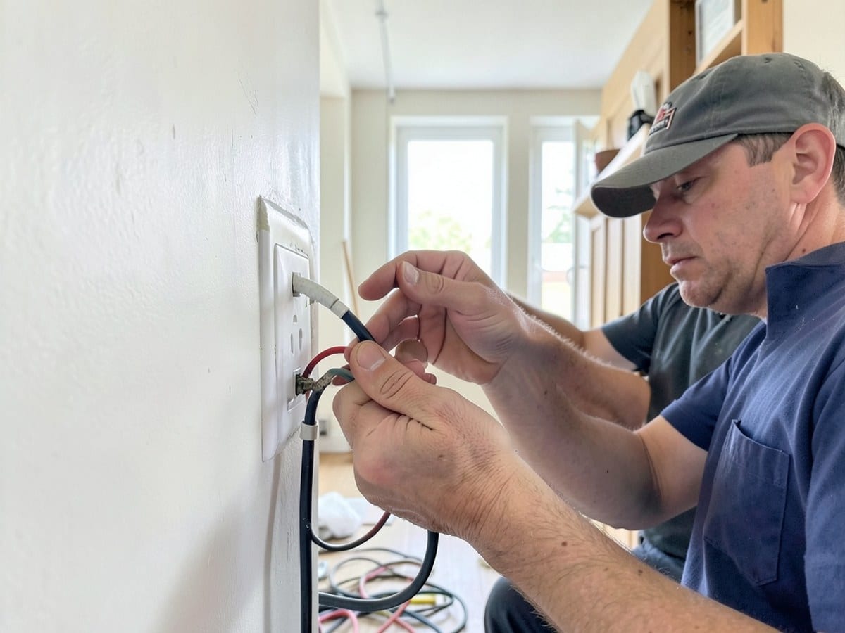 After the work: Outlet Installation