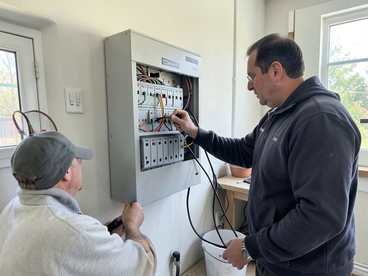After the work: Electrical Repairs
