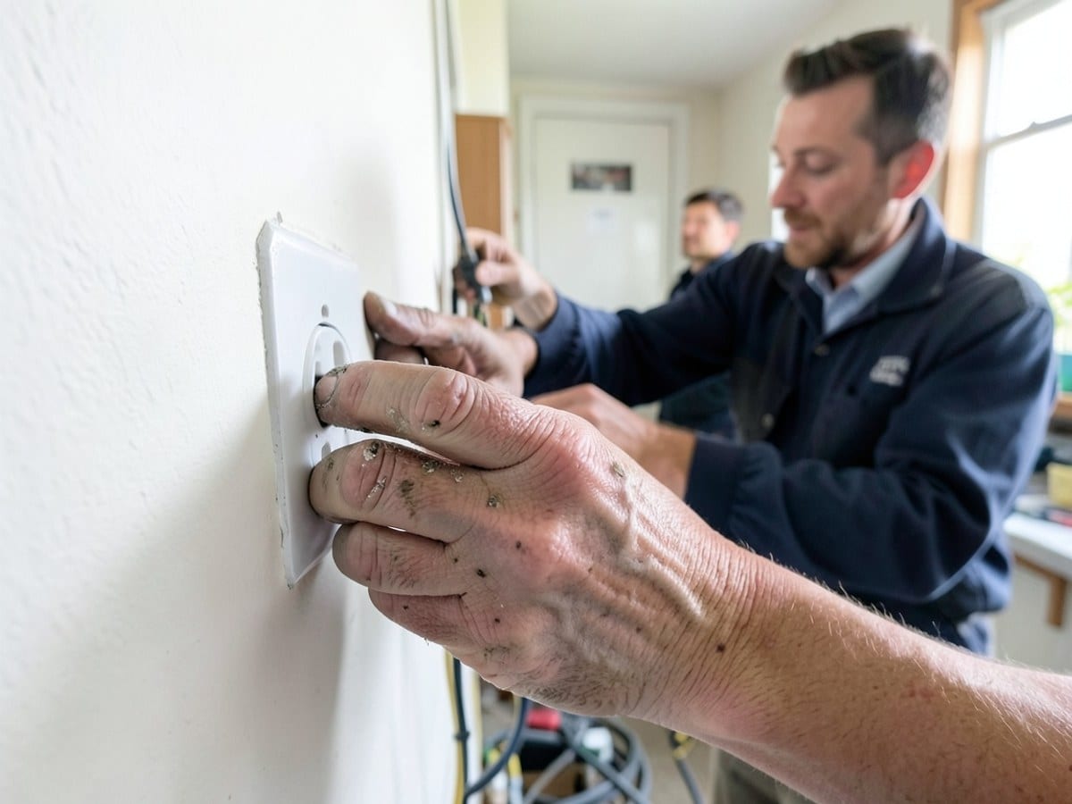 Before the work: Outlet Installation
