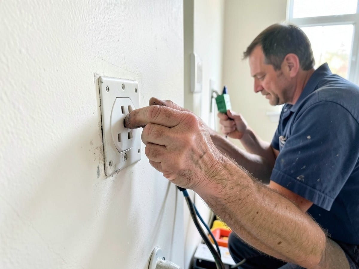 Antes del trabajo: Instalación de tomacorrientes