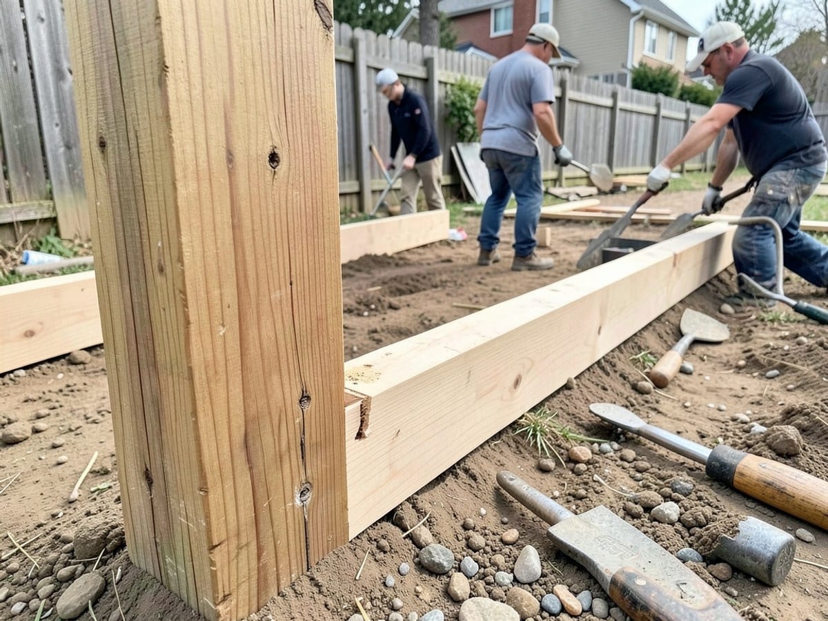 After the work: Vinyl Fence Installation