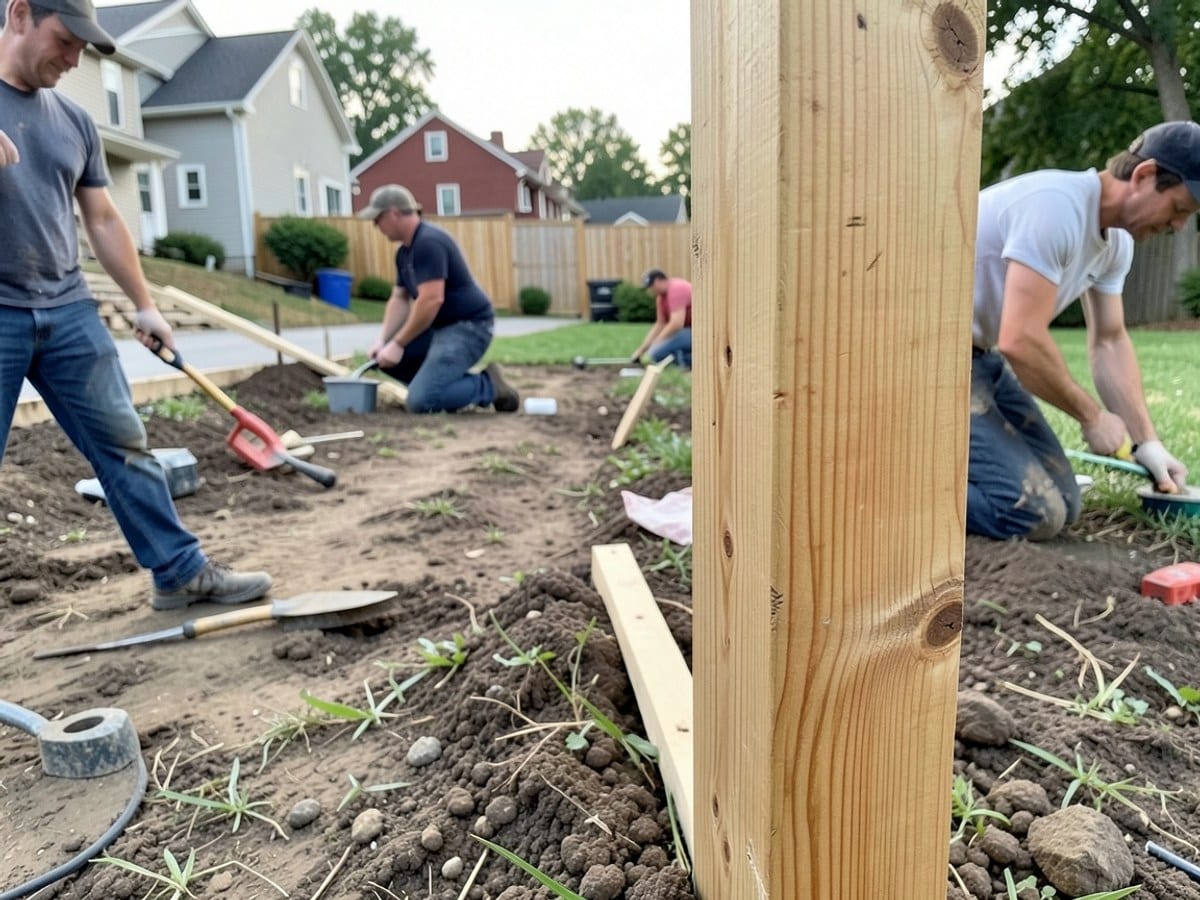 After the work: Vinyl Fence Installation