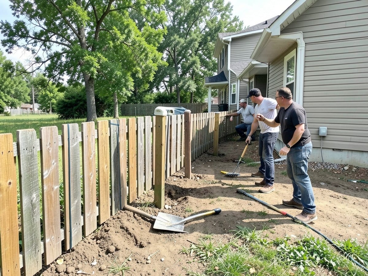 After the work: Wood Fence Installation