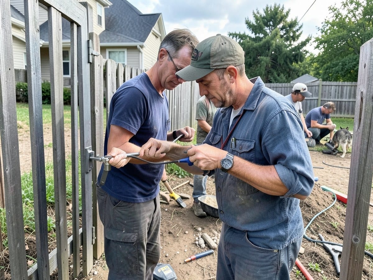 The Sample Fencing Co team