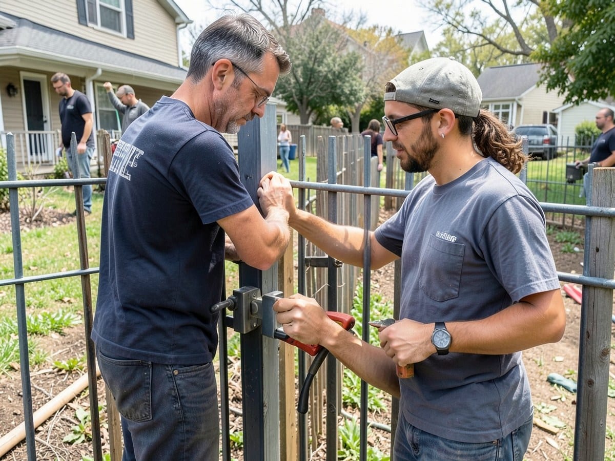 The Sample Fencing Co team