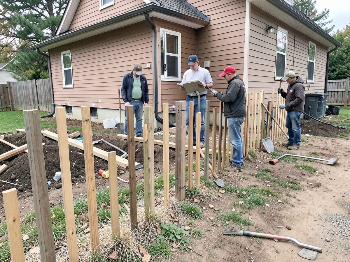 After the work: Wood Fence Installation