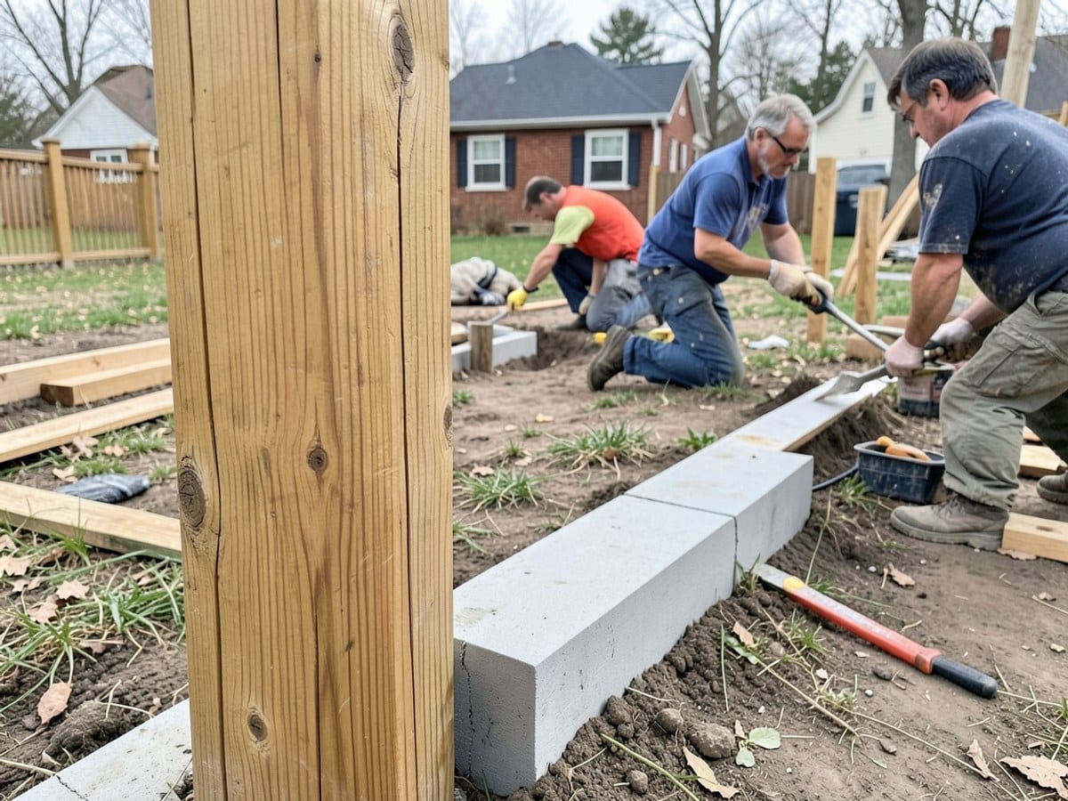 After the work: Vinyl Fence Installation