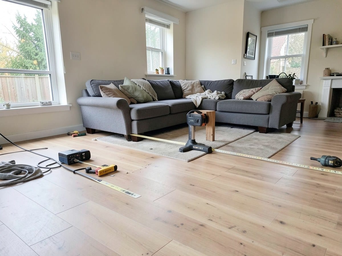 After the work: Hardwood Flooring