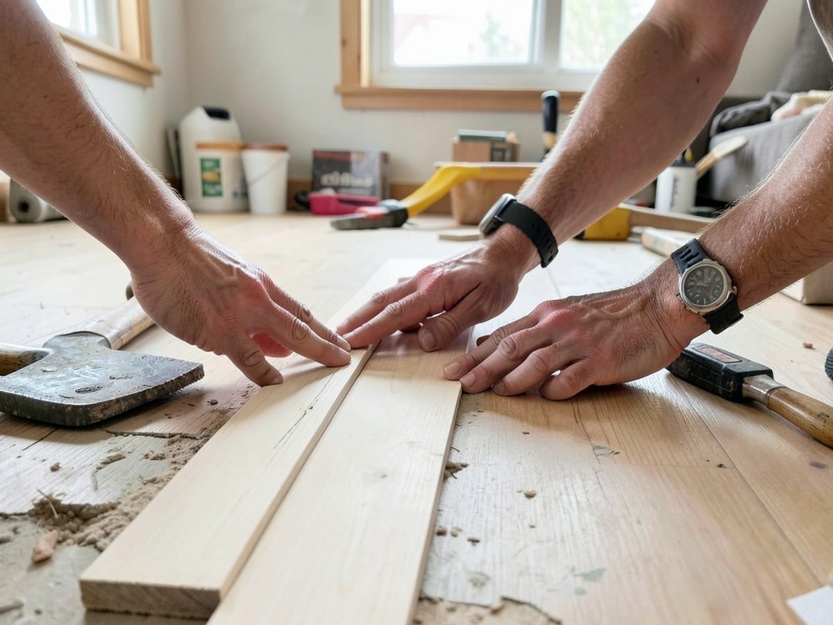 After the work: Luxury Vinyl Flooring