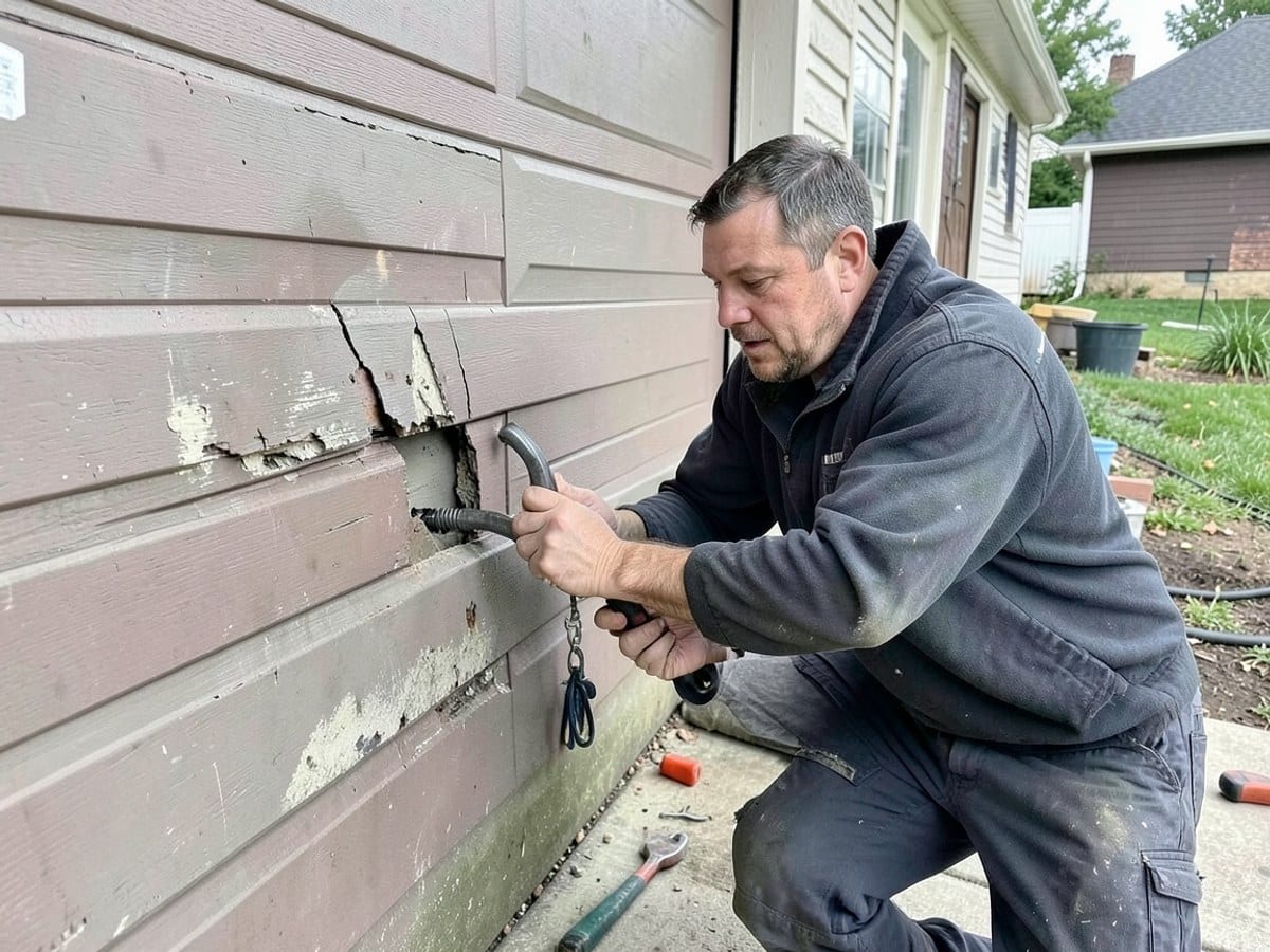Before the work: Door Repair