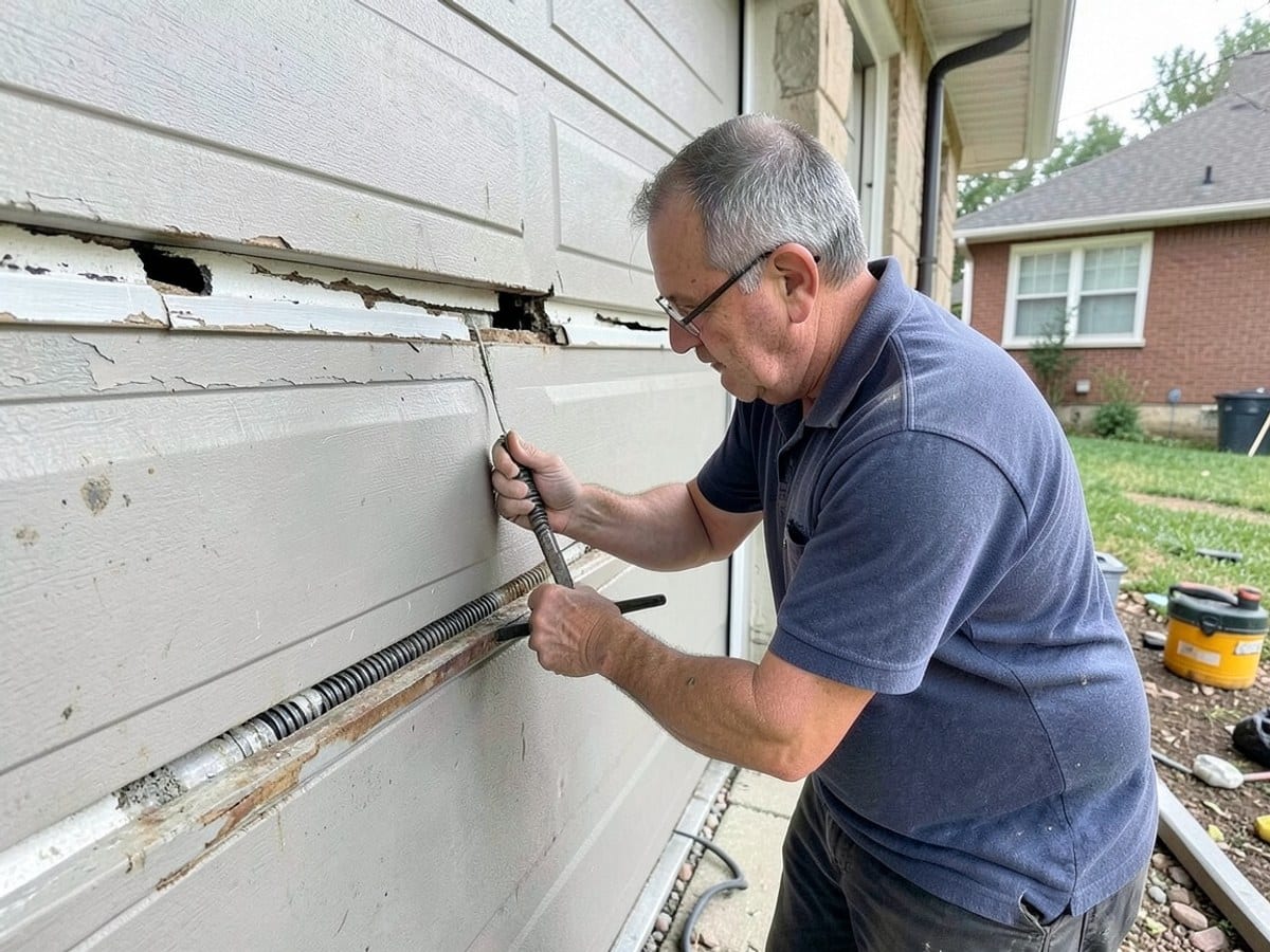 Before the work: Door Repair