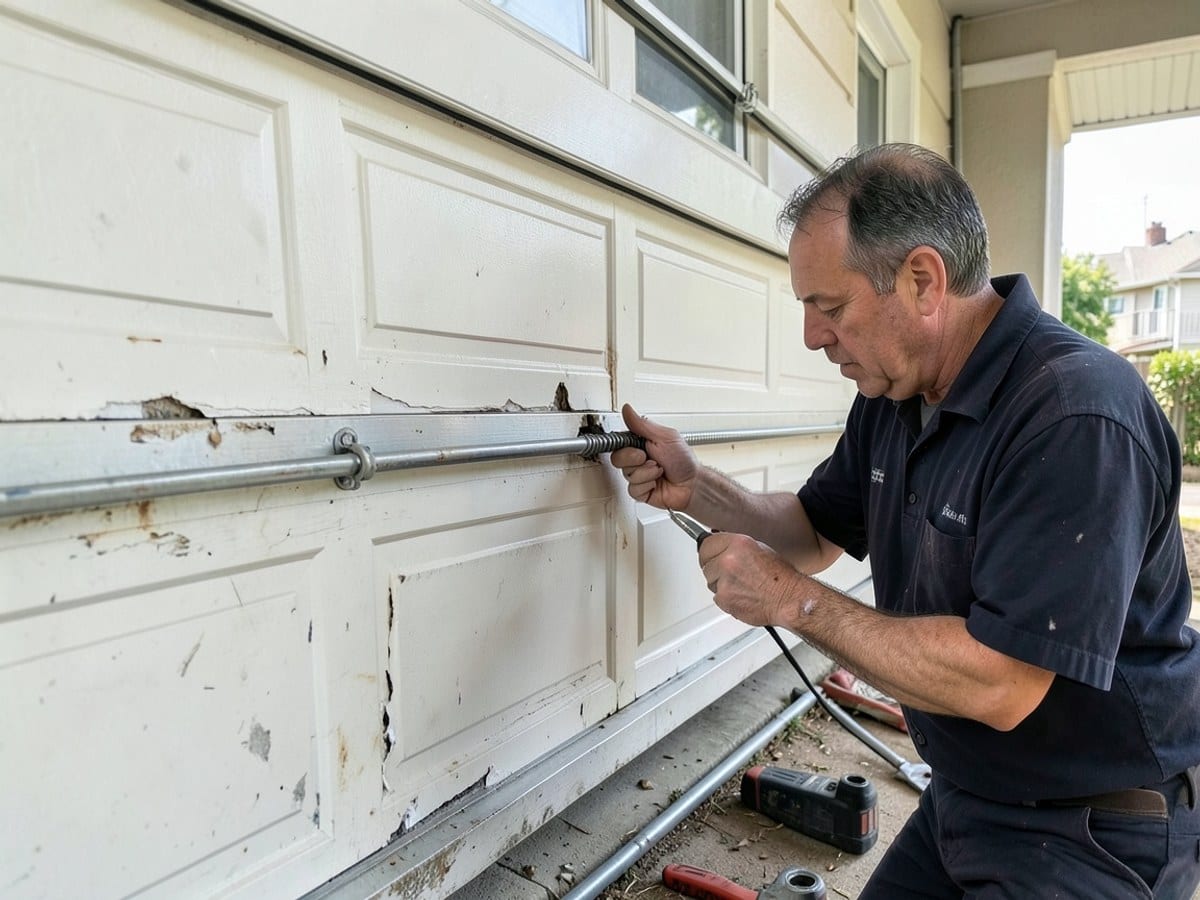 Before the work: Door Repair