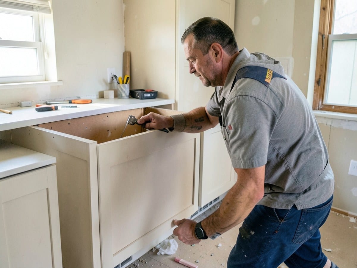 After the work: Kitchen Remodeling