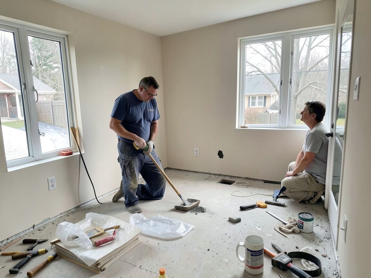 After the work: Bathroom Remodeling