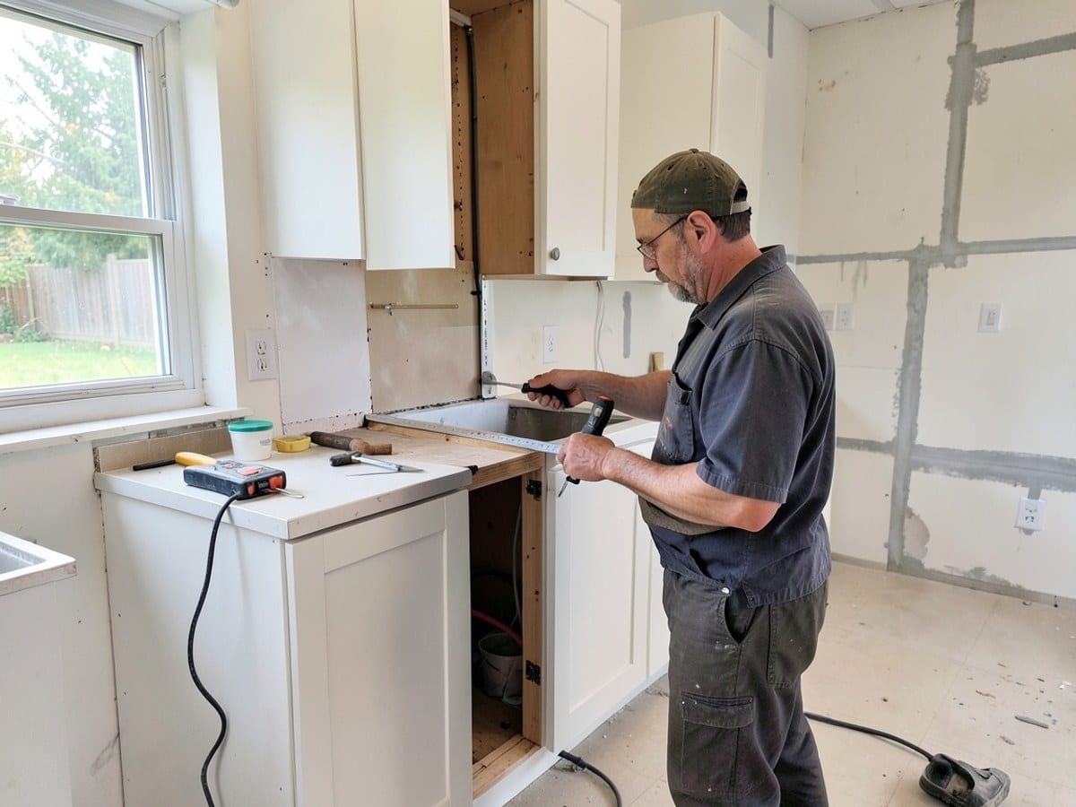 After the work: Kitchen Remodeling
