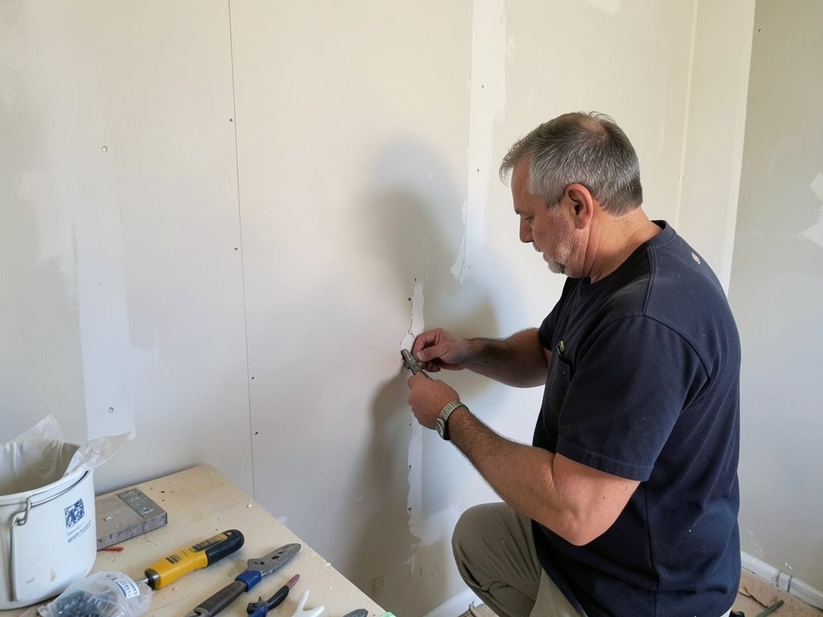 After the work: Drywall Repairs