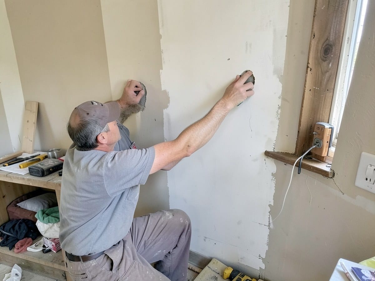 After the work: Drywall Repairs