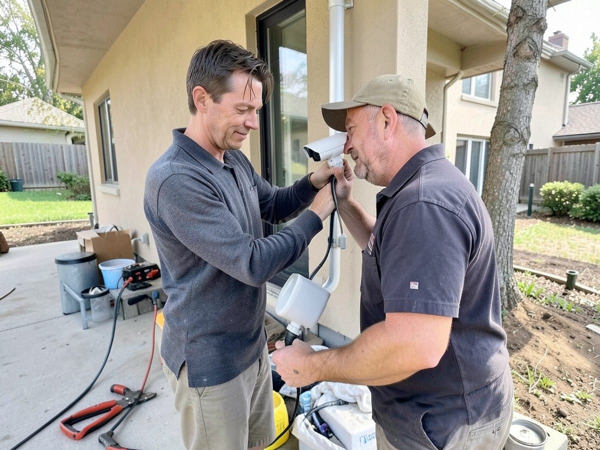 After the work: Alarm System Installation
