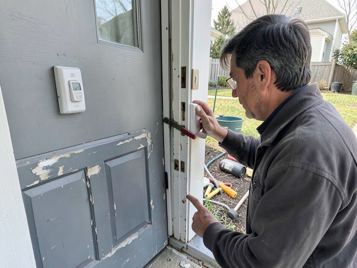 Before the work: Security Camera Installation
