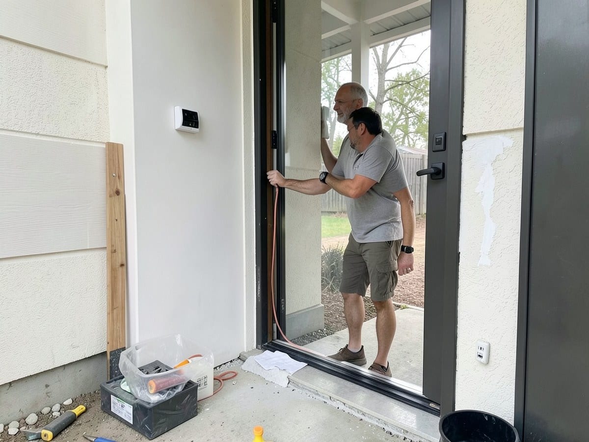 After the work: Security Camera Installation