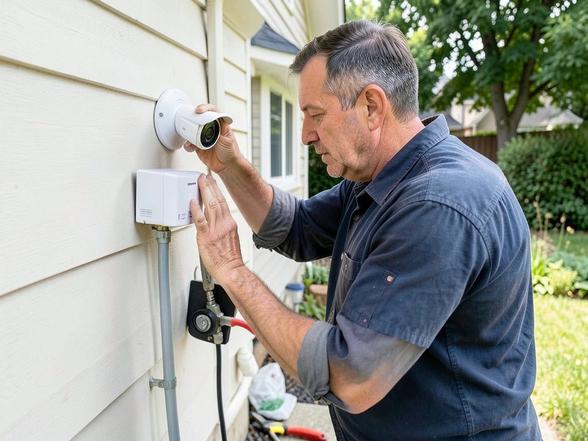 After the work: Alarm System Installation