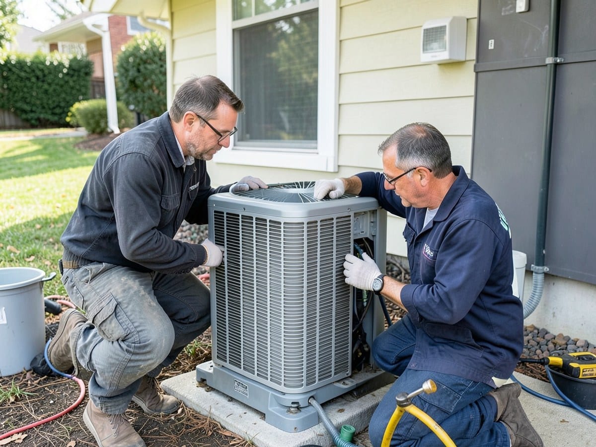 After the work: AC Repair