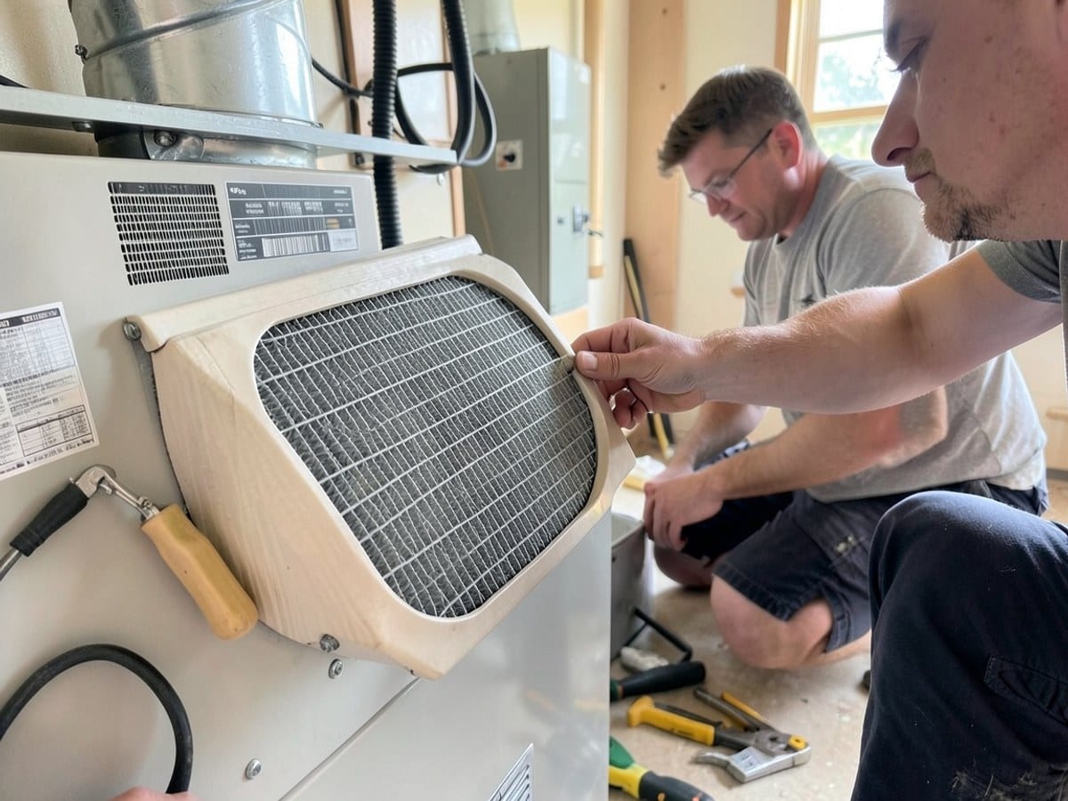 After the work: Heating Repair