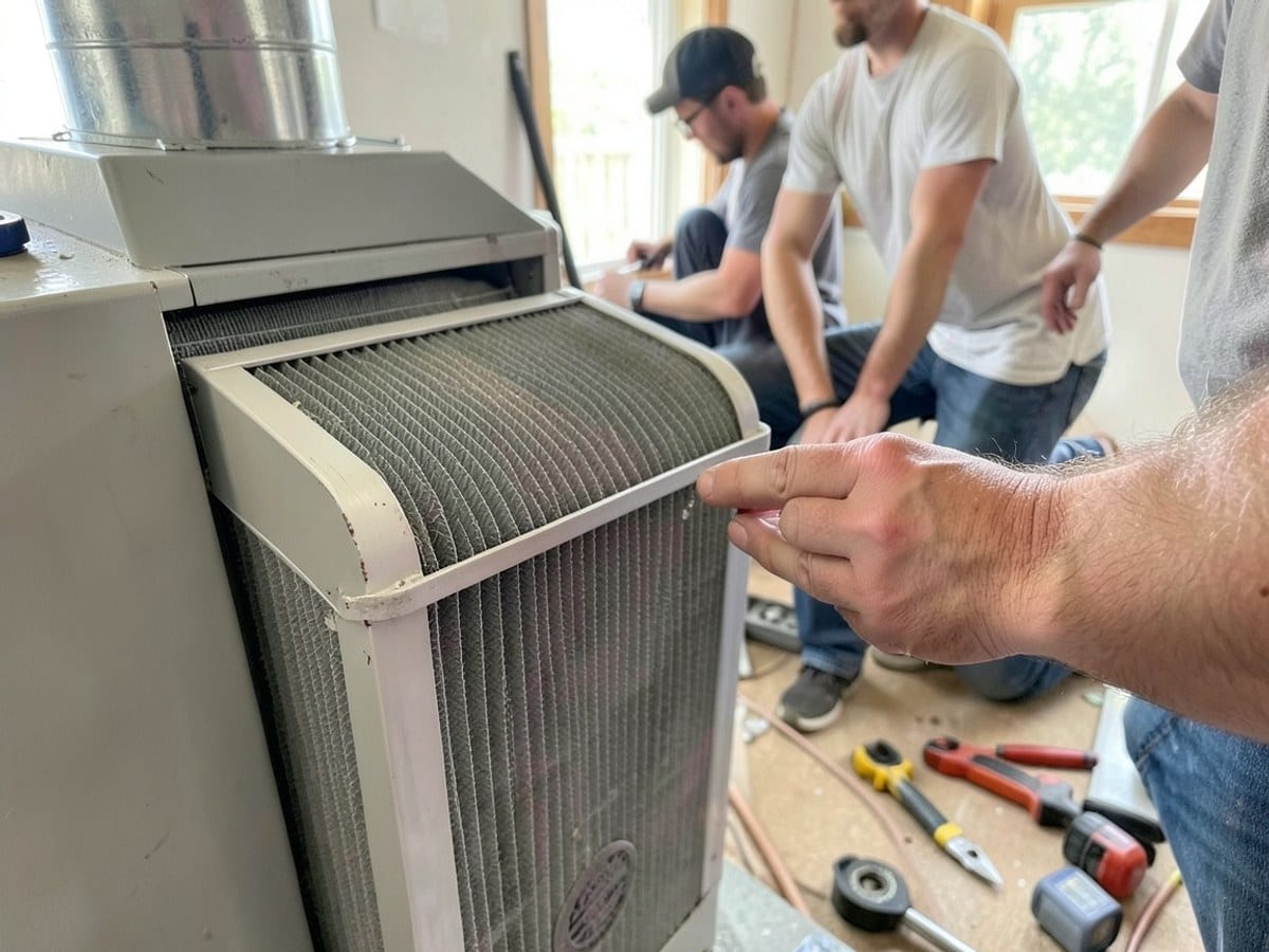 After the work: Heating Repair