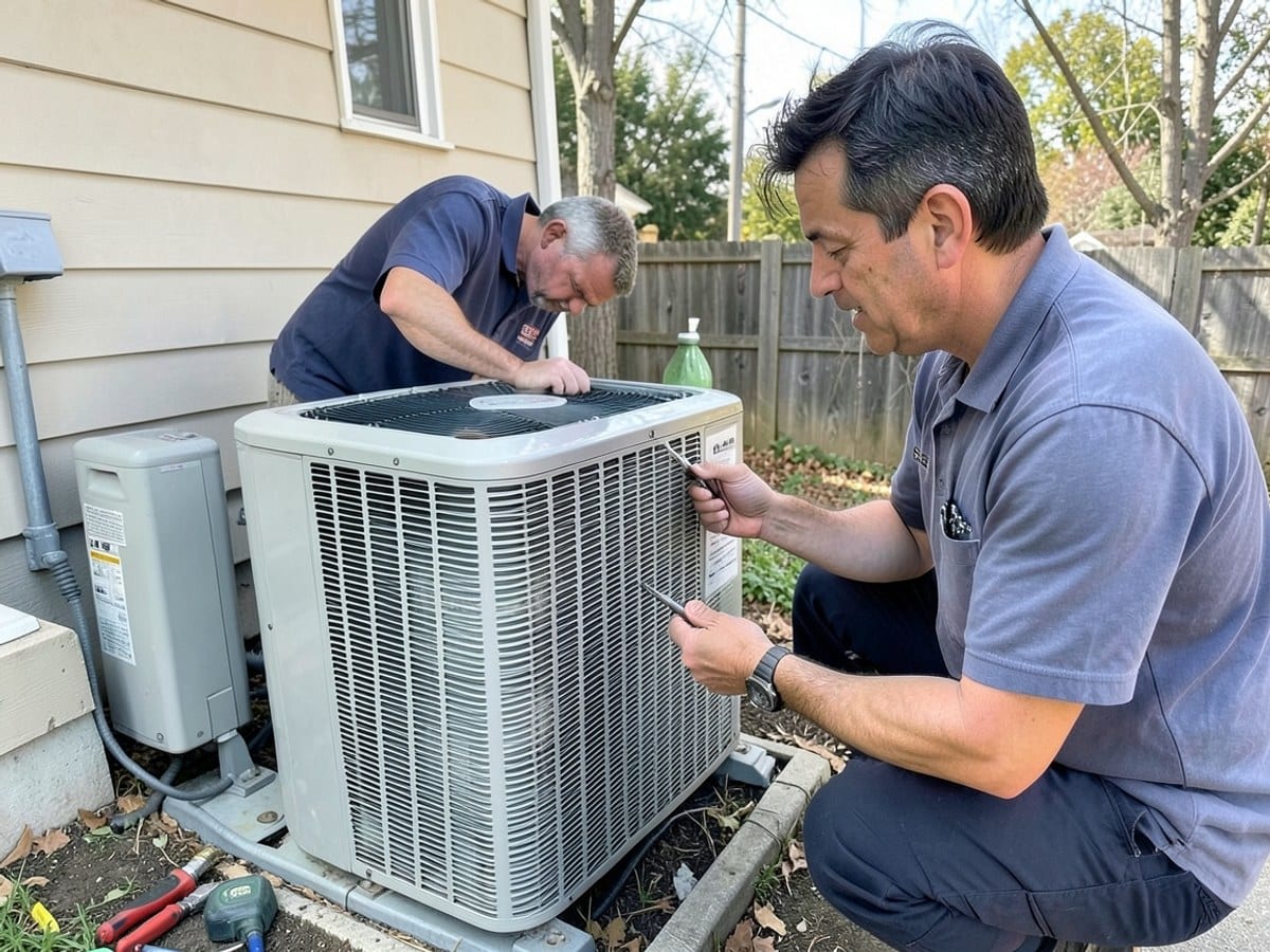 After the work: AC Repair