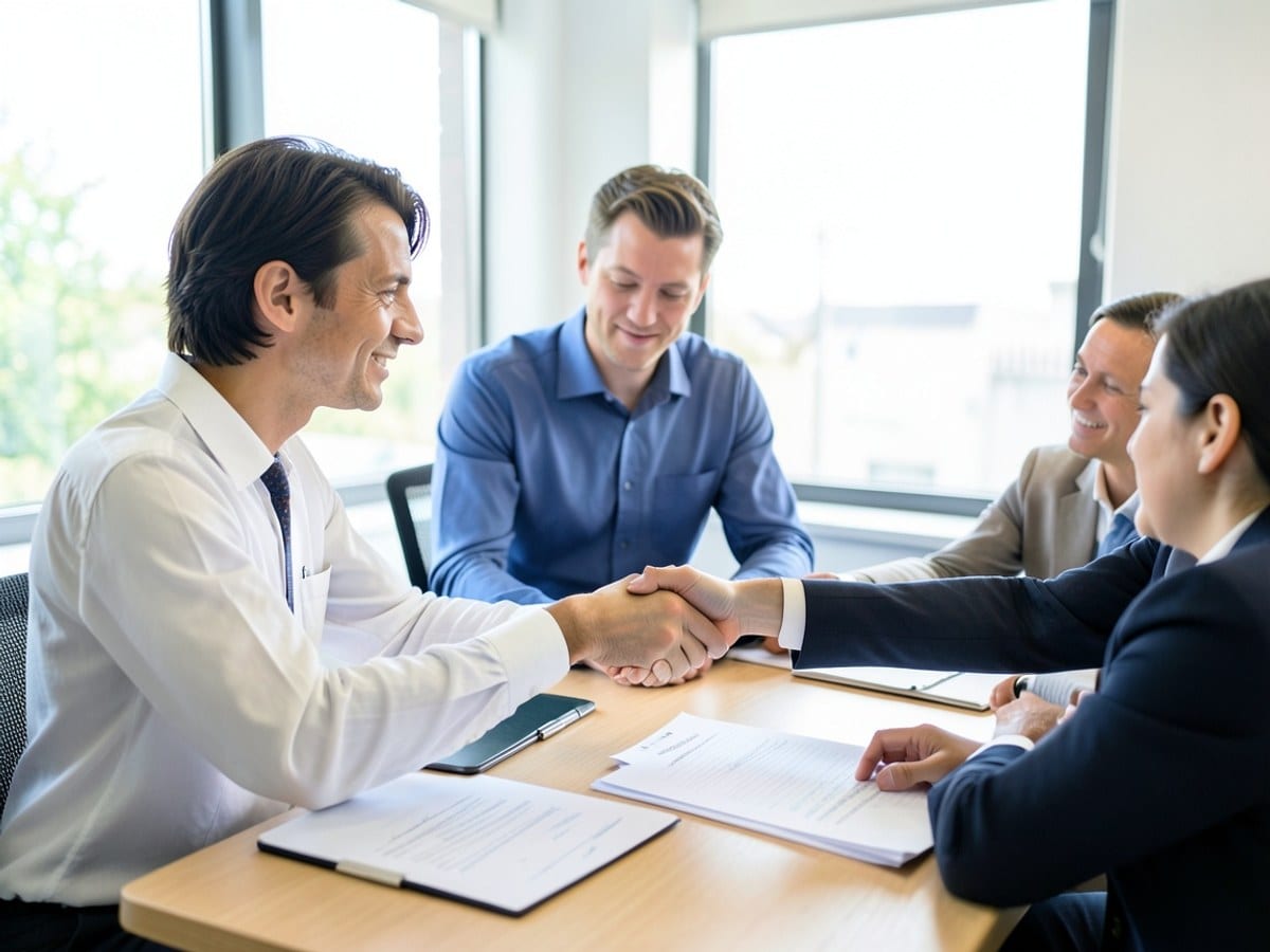 Client coordinator arranging a meeting