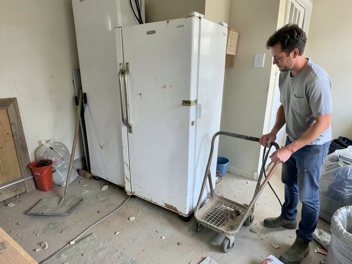 Before the work: Furniture Removal