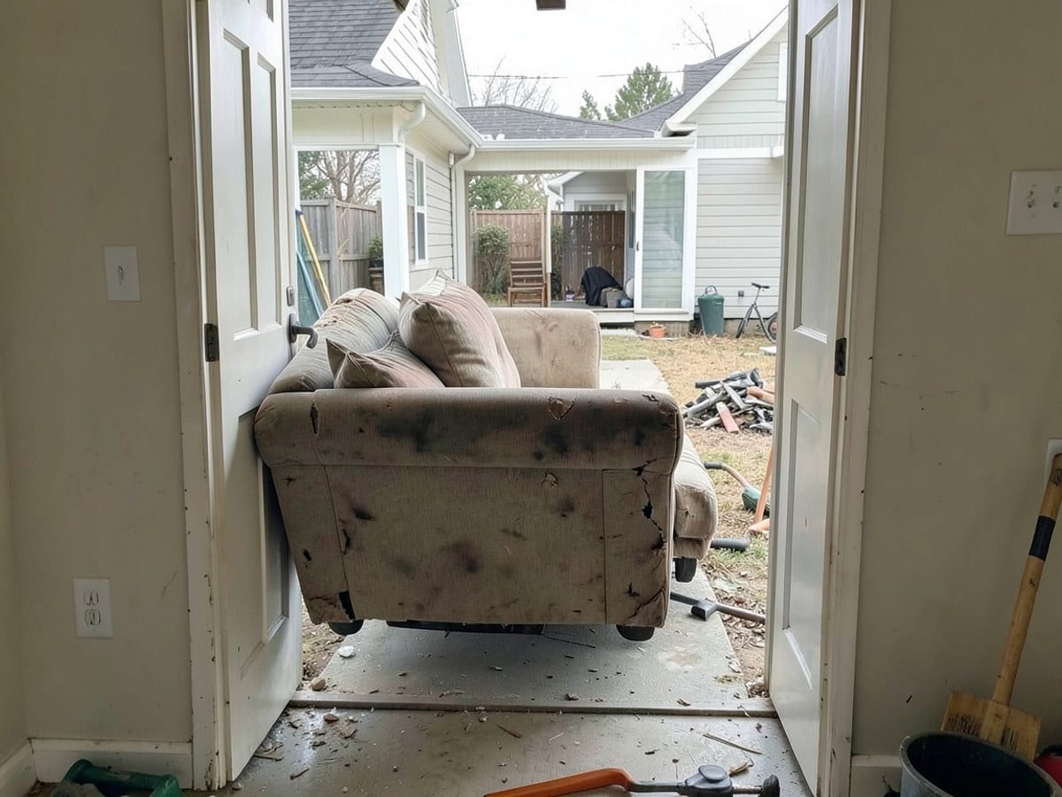 Before the work: Household Junk Removal
