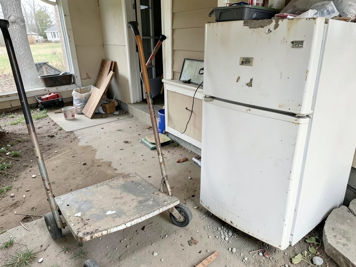 Before the work: Furniture Removal