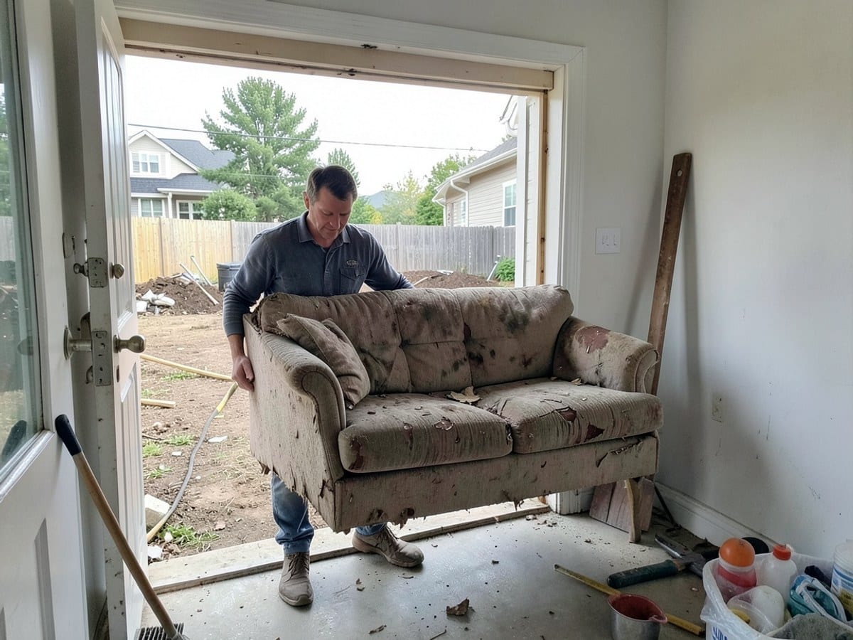 Before the work: Household Junk Removal