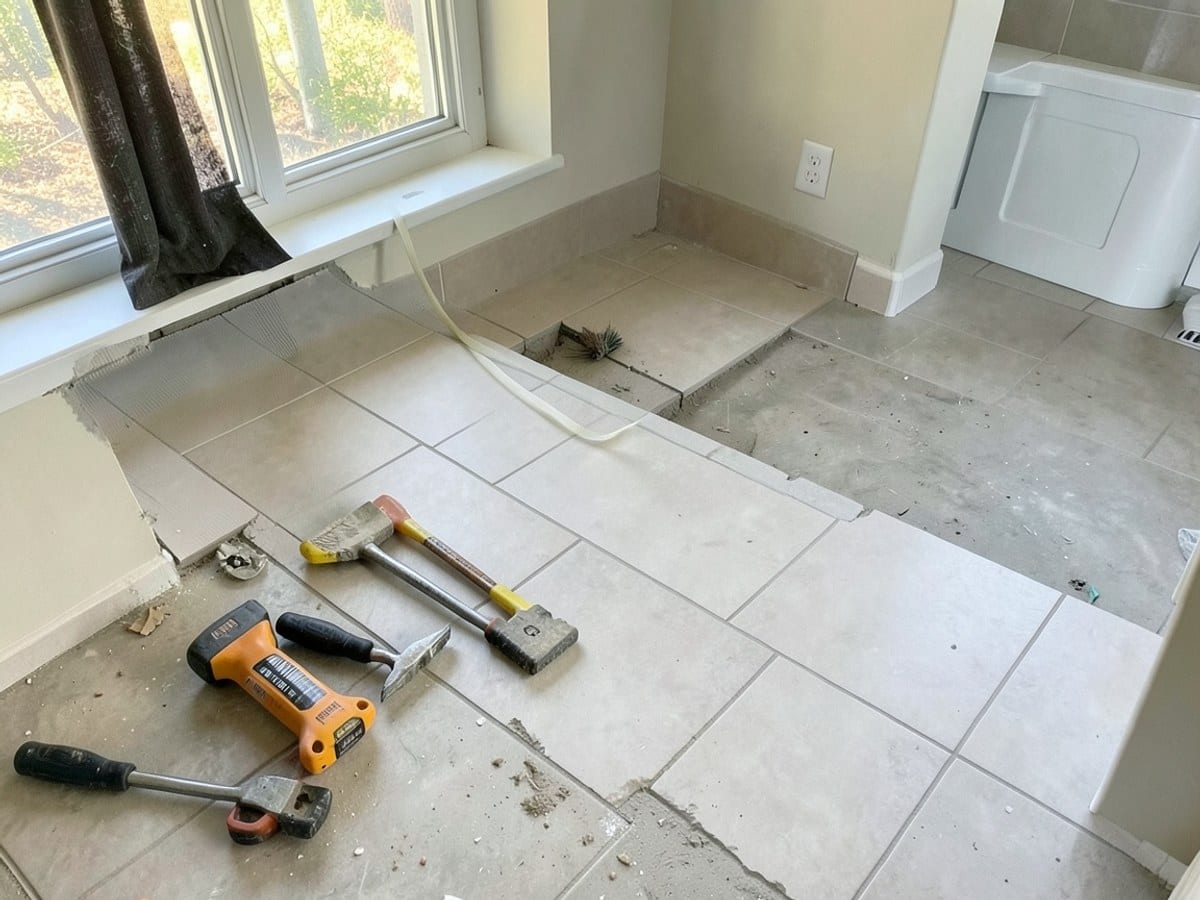 Instalación de azulejos