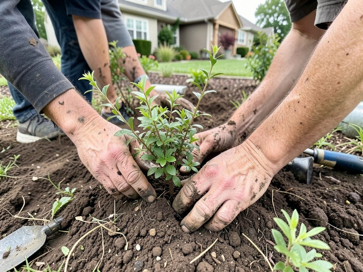 Before the work: Lawn Installation