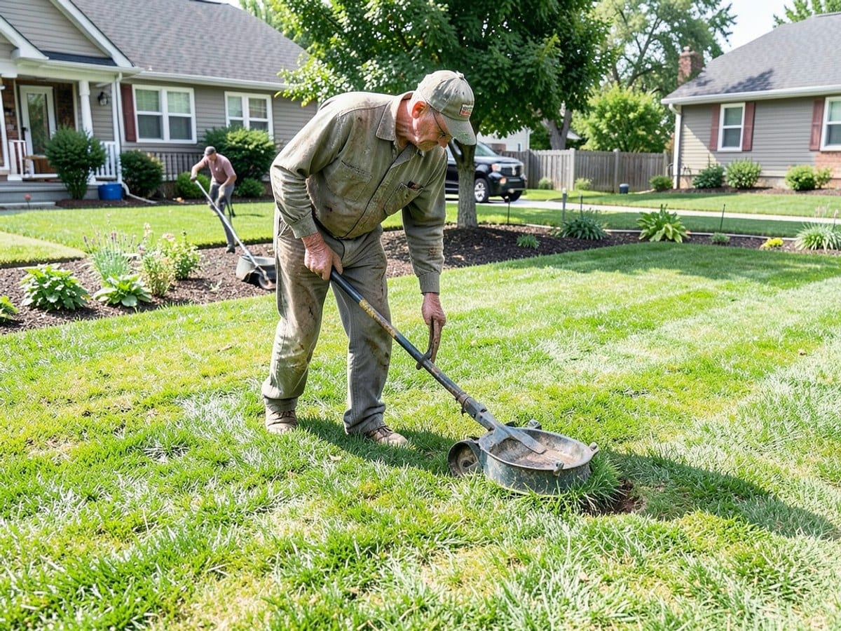 Before the work: Lawn Mowing